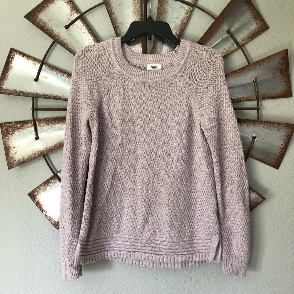 light purple crew neck sweater